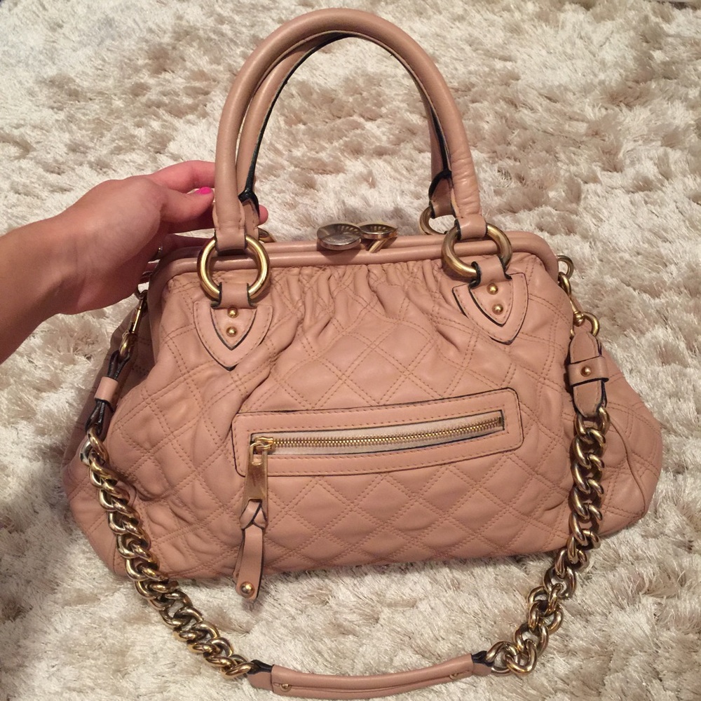 COPY - Marc Jacobs Large Quilted Stam Satchel in Blush